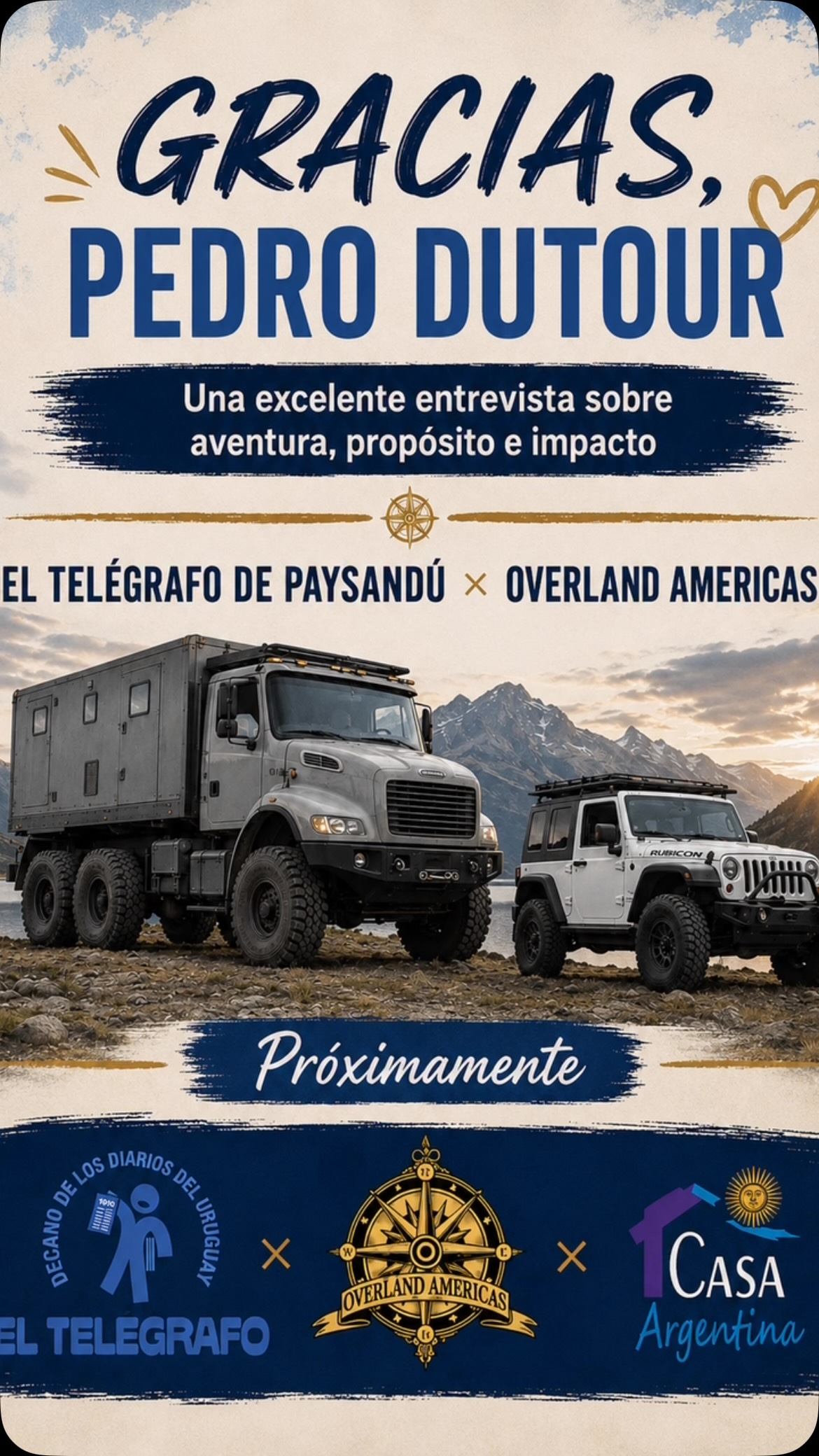 El Telégrafo de Paysandú interview with Overland Americas